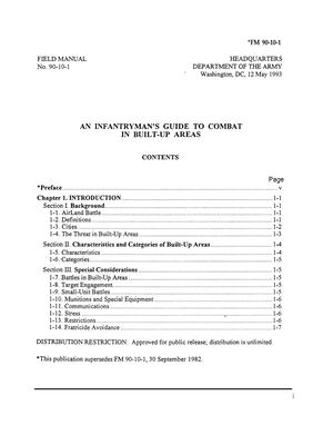 (e Book - English - Military) US Army - Field Manual FM 90 10 1 - Guide To Combat In Built Up Areas