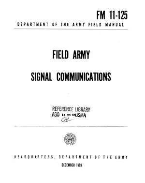 (e Book - English - Military) US Army - Field Manual FM 11 125 - FIELD ARMY SIGNAL COMMUNICATIONS 69