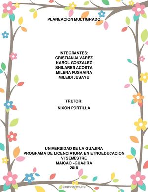 Planeacion Multigrado