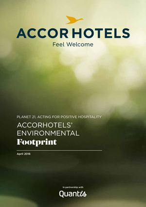 Accor Hotels Environmental Foot Print 2016