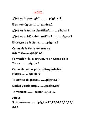 Trabajo De Ciencia De La Tierra