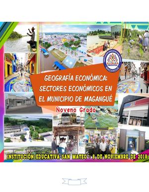 La Geografía Económica Sectores Económicos En El Municipio De Magangué