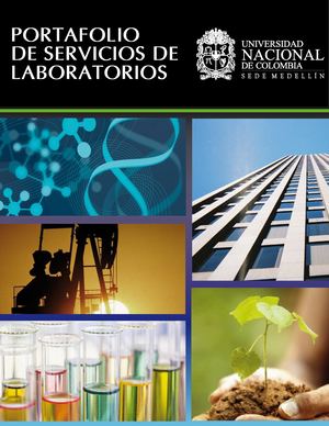 PORTAFOLIO DE SERVICIOS DE LABORATORIOS - UNIVERSIDAD NACIONAL SEDE MEDELLÍN - 2009