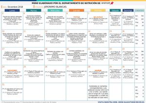 Menú Diciembre 2018 Cp Jeronimo Blancas