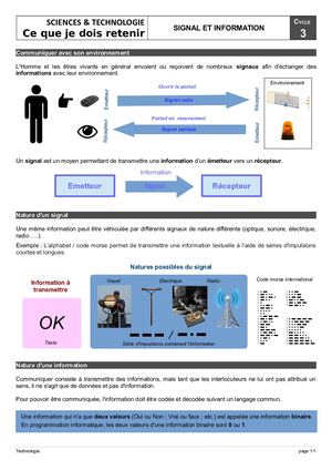 Nature Signal Information