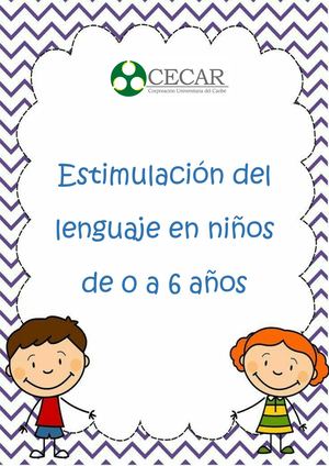 Estimulacion Del Lenguaje En Niños