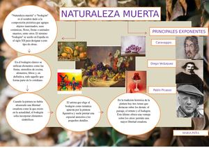 Infografia Naturaleza Muerta