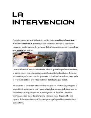 La Intervención Final