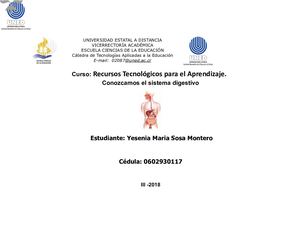 Proyecto Final (El Sistema Digestivo)