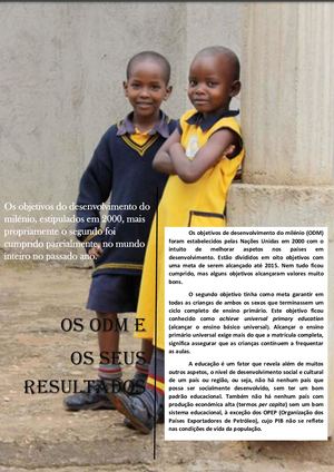 Reportagem "Os Odm", 9º B