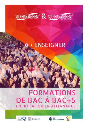 SUD MANAGEMENT - Catalogue Ecoles Enseigner 2018-2019