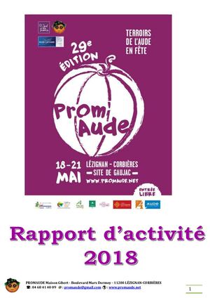 Rapport D'activité Oct 2018
