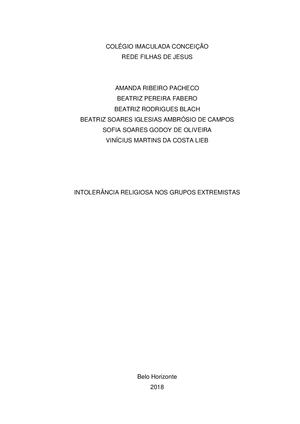 Intolerância Religiosa