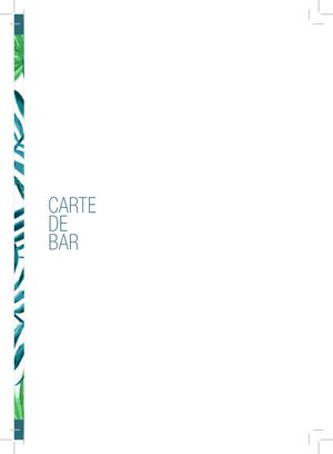 Carte Cocktails & Vins - Le Trèfle Dieppe