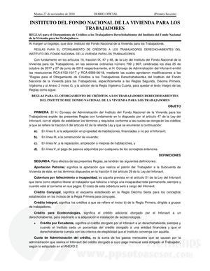 20181127 Reglas Crd Infonavit