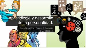 Aprendizaje Y Desarrollo De La Personalidad