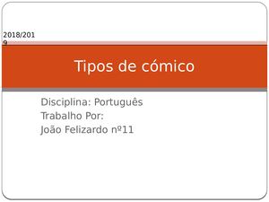 Tipos De Cómico