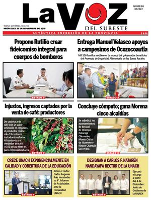 Diario La Voz del Sureste 28-11-2018