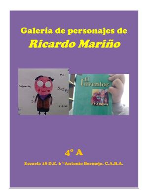 Galería de personajes de Ricardo Mariño