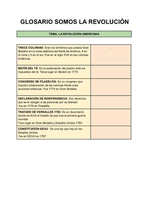 Glosario Somos La Revolución
