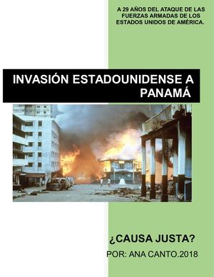 Invasión Estadounidense A Panamá