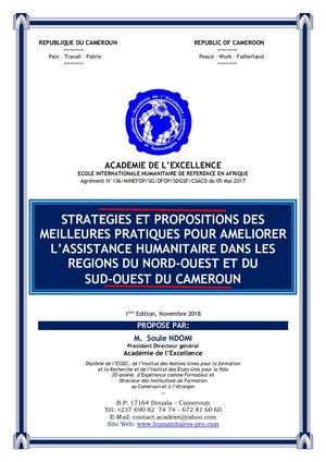 Strategie Acadexe Etat Du Cameroun Document Final