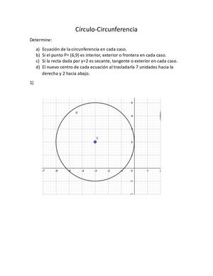 Círculo Circunferencia(gráficas)