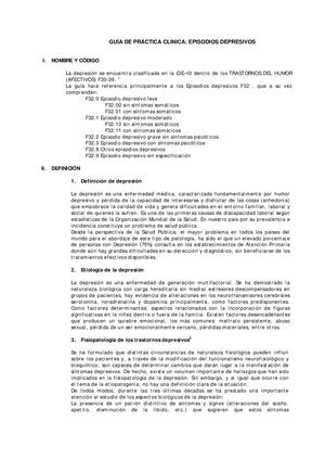 Guia De Depresion