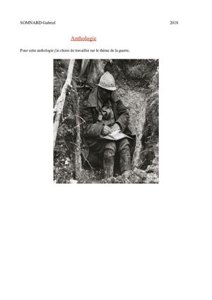 Anthologie Guerre Gabriel