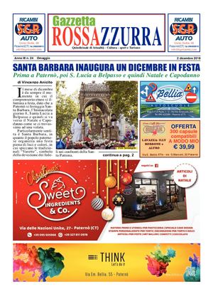 Gazzetta Rossazzurra Anno III N° 24 Del 2-12-2018