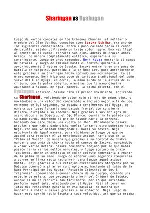 Sharingan Vs Byakugan