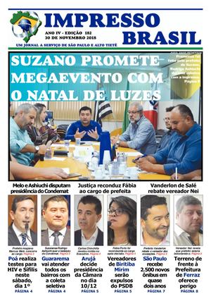 JORNAL IMPRESSO BRASIL EDIÇÃO 182