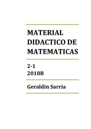 Material Didactico De Matematicas