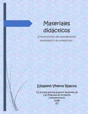 Construcción Pensamiento Matemático En Preescolar