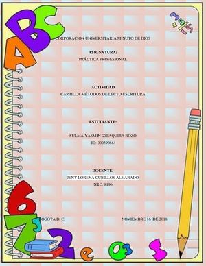 Cartilla Métodos De Lectoescritura