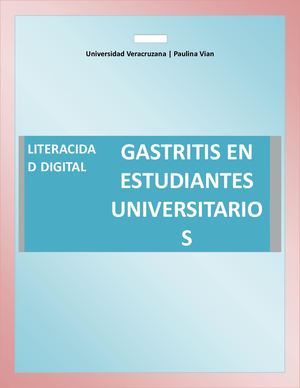 Gastritis en estudiantes universitarios