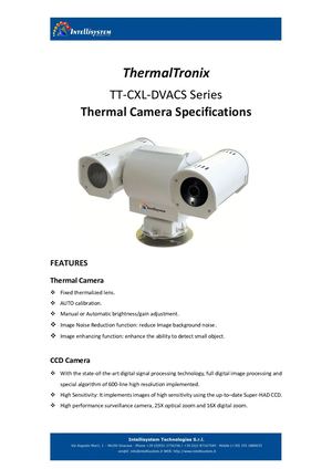 Thermal Tronix Tt Cxl Dvacs Series Datasheet - SECURITY SYSTEMS