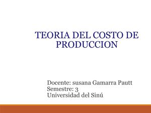 Costos De Produccion