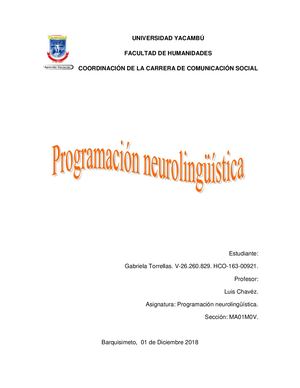 Programación Neurolingüística