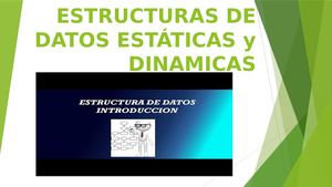 Estructuras De Datos Estáticas Y Dinamicas