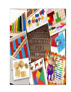Materiales Didácticos En El Preescolar