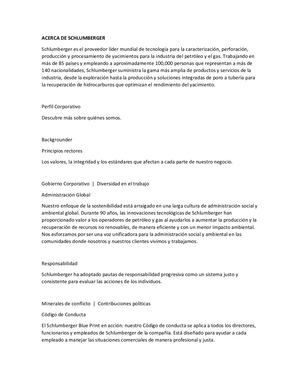 Acerca De Schlumberger