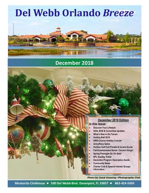 December 2018 Newsletter