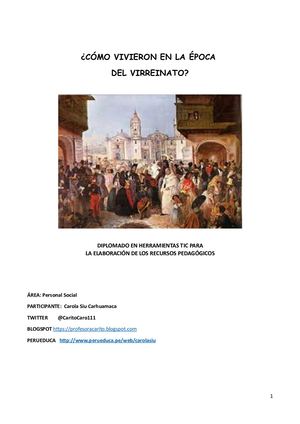 Cómo Vivieron En La éPoca Colonial