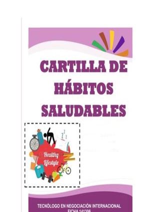 Evidencia 7: Cartilla “Hábitos saludables