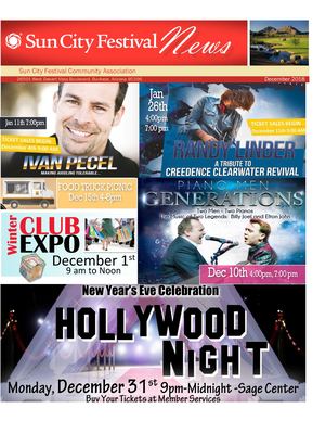 Sun City Festival December Newsletter 2018