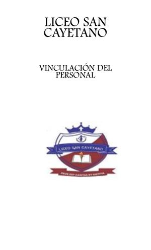 Cartilla De Vincular Liceo San Cayetano