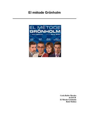 El Mètode De Gronholm- CR