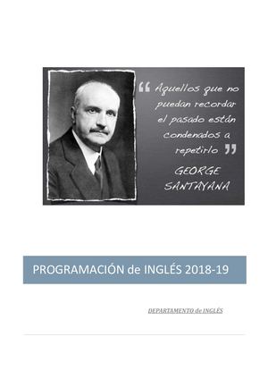 Programación Inglés 18 19