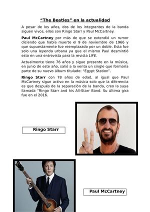 The Beatles En La Actualidad